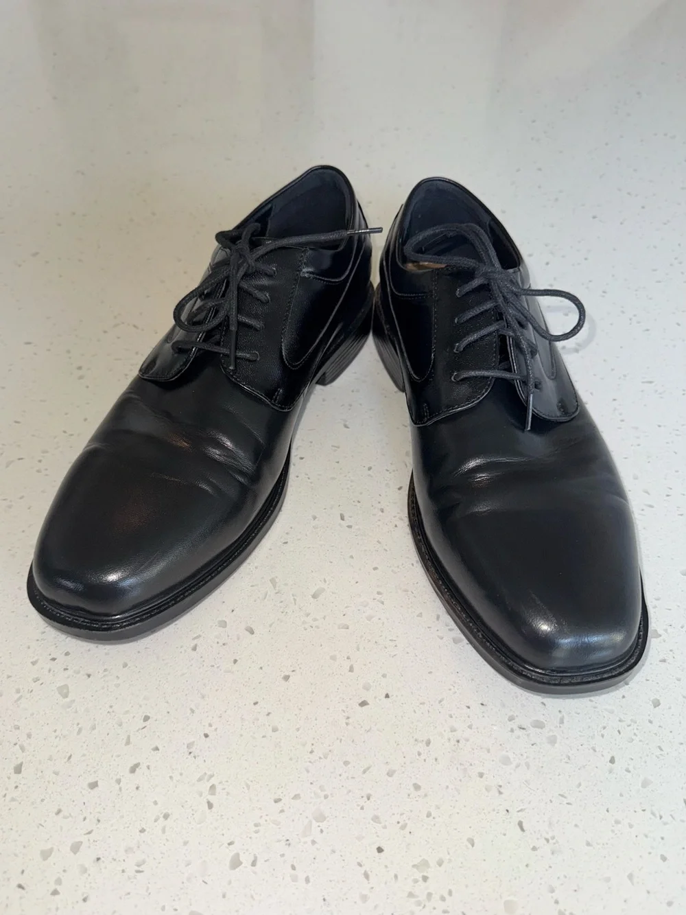 croft & barrow Black Leather Men’s Lace-Up Derby Shoes